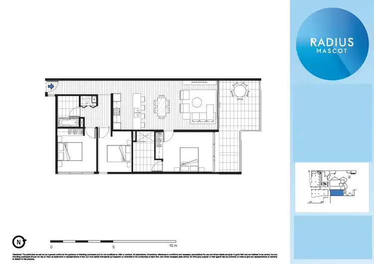 Floorplan of Homely apartment listing, 303/248 Coward Street, Mascot NSW 2020