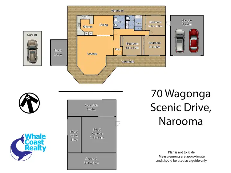 Floorplan of Homely rural property listing, 70 Wagonga Scenic Drive, Narooma NSW 2546