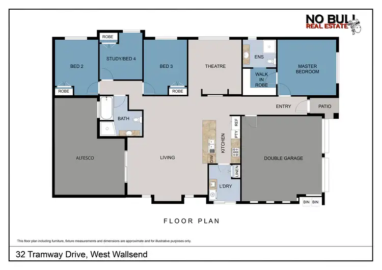 Floorplan of Homely house listing, 32 Tramway Drive, West Wallsend NSW 2286