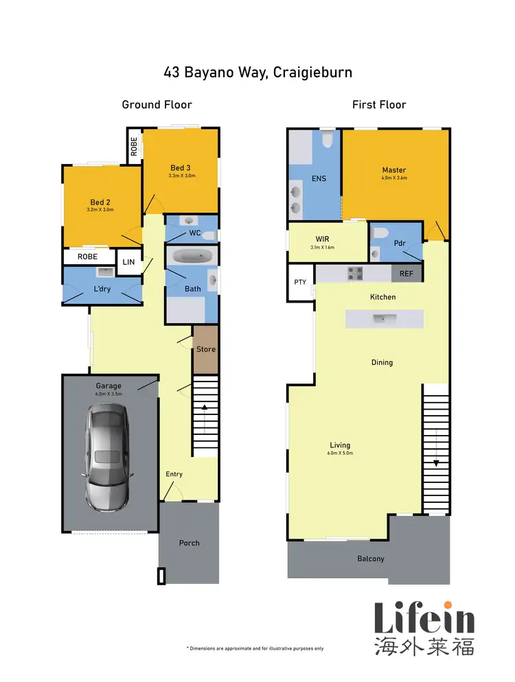 Floorplan of Homely house listing, 43 Bayano Way, Craigieburn VIC 3064