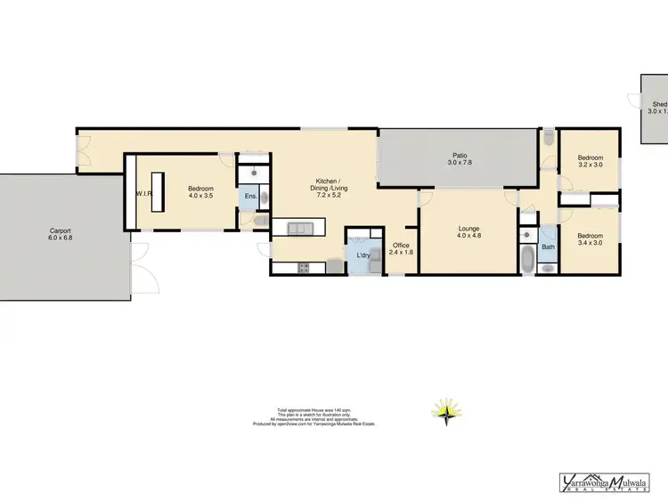 Floorplan of Homely house listing, 7 Wonga Place, Yarrawonga VIC 3730