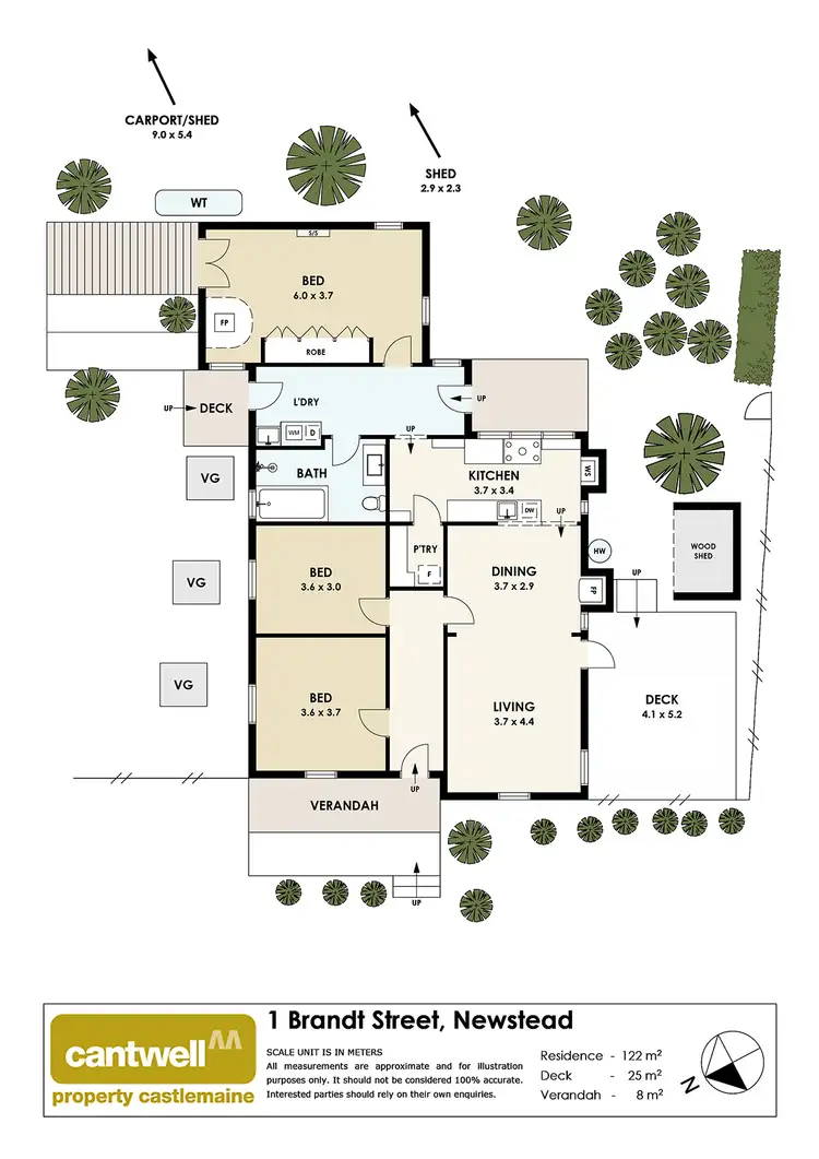 Floorplan of Homely house listing, 1 Brandt Street, Newstead VIC 3462