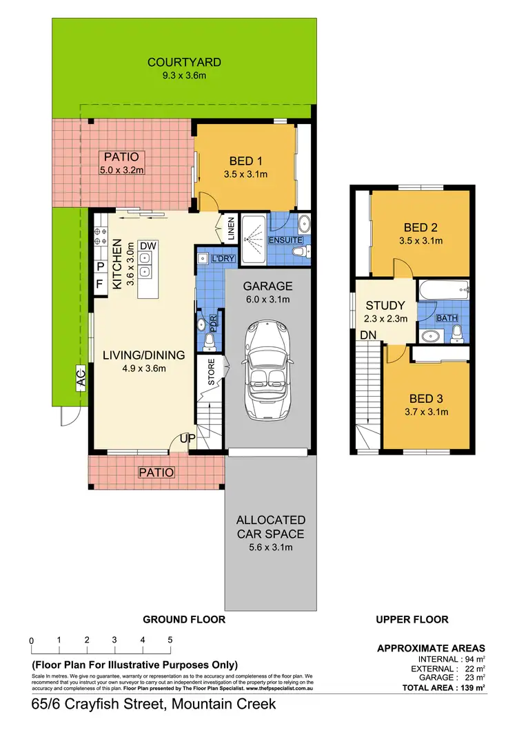 Floorplan of Homely unit listing, 65/6 Crayfish Street, Mountain Creek QLD 4557