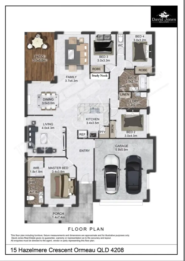 Floorplan of Homely house listing, 15 Hazelmere Crescent, Ormeau QLD 4208