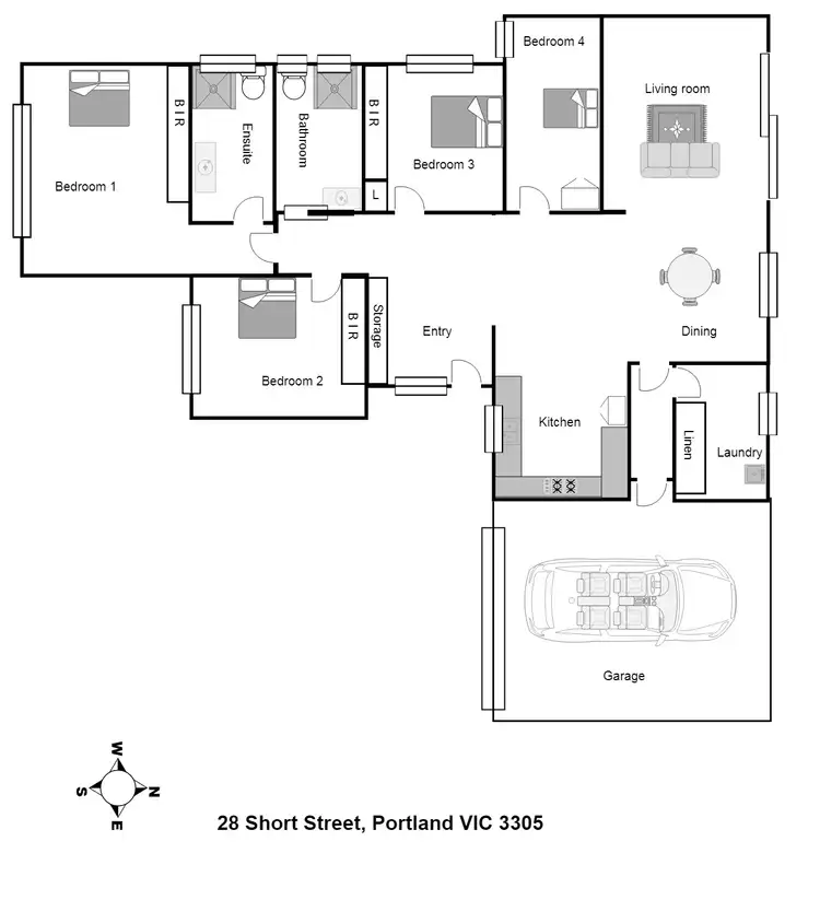 Floorplan of Homely house listing, 28 Short Street, Portland VIC 3305