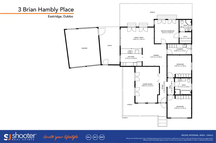 Floorplan of Homely house listing, 3 Brian Hambly Place, Dubbo NSW 2830