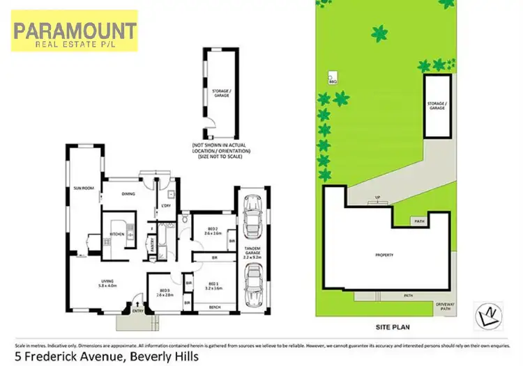 Floorplan of Homely house listing, 5 FREDERICK AVENUE, Beverly Hills NSW 2209