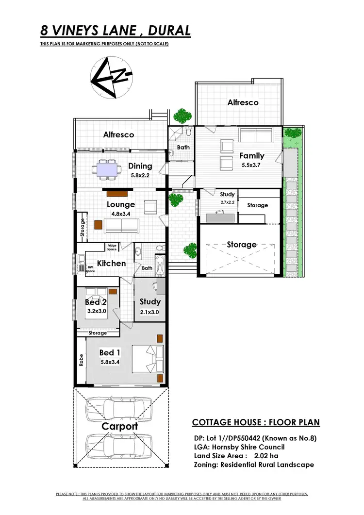 Floorplan of Homely house listing, 8 Vineys Lane, Dural NSW 2158