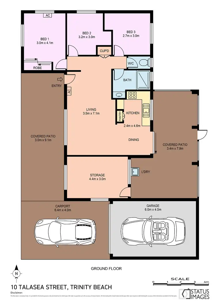 Floorplan of Homely house listing, 10 TALASEA STREET, Trinity Beach QLD 4879