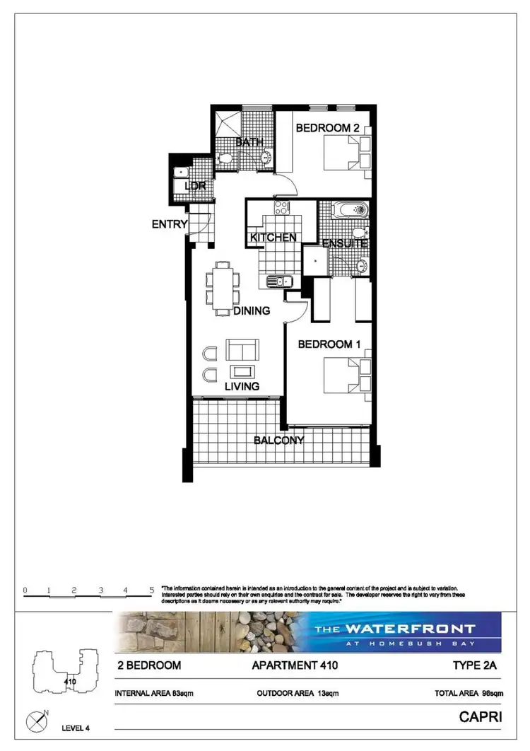 Floorplan of Homely apartment listing, 410/1 The Piazza, Wentworth Point NSW 2127