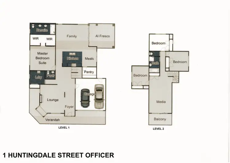 Floorplan of Homely house listing, 1 Huntingdale Street, Officer VIC 3809