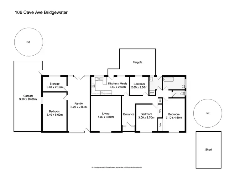 Floorplan of Homely house listing, 106 Cave Ave, Bridgewater SA 5155