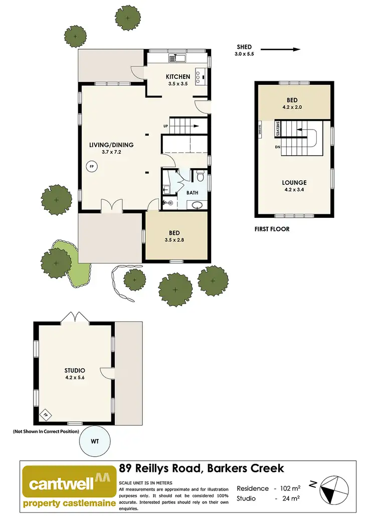 Floorplan of Homely house listing, 89 Riellys Road, Barkers Creek VIC 3451