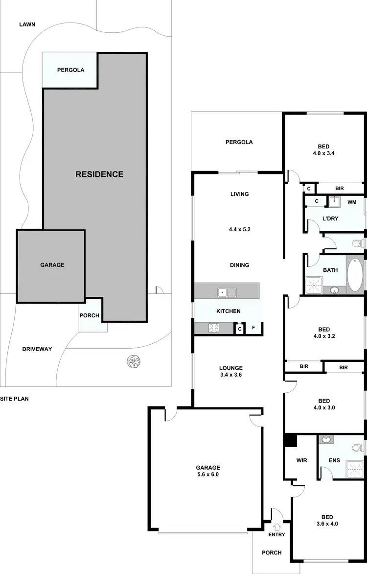 Floorplan of Homely house listing, 57 Lansdowne Parade, Tarneit VIC 3029