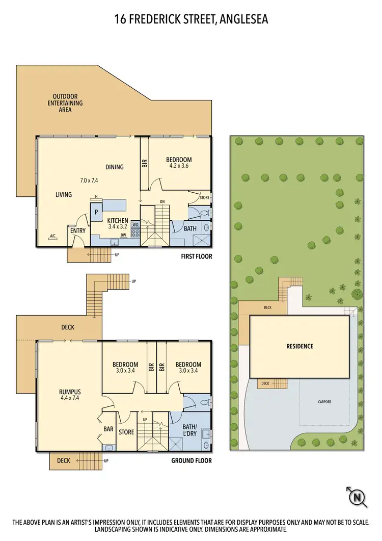 Floorplan of Homely house listing, 16 FREDERICK STREET, Anglesea VIC 3230