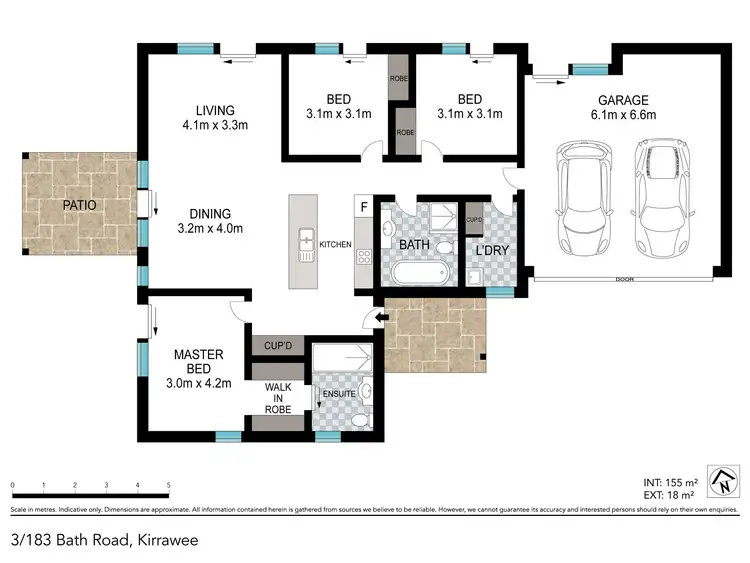 Floorplan of Homely villa listing, 3/183 Bath Road, Kirrawee NSW 2232