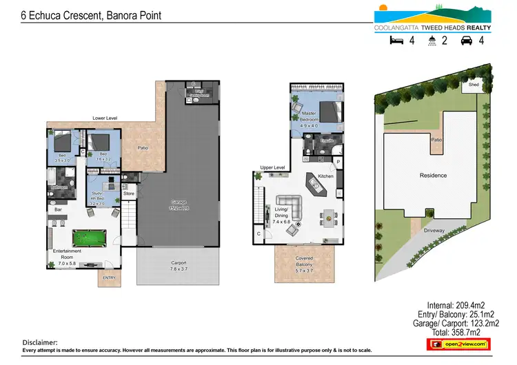 Floorplan of Homely house listing, 6 Echuca Crescent, Banora Point NSW 2486
