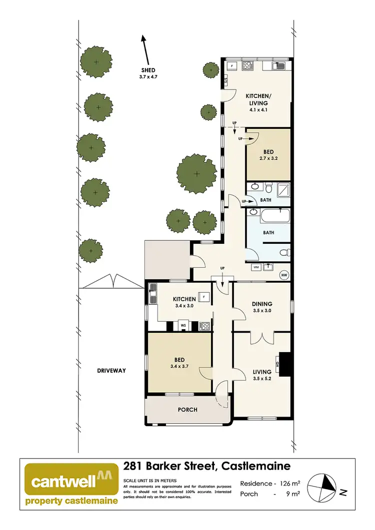 Floorplan of Homely house listing, 281 Barker Street, Castlemaine VIC 3450