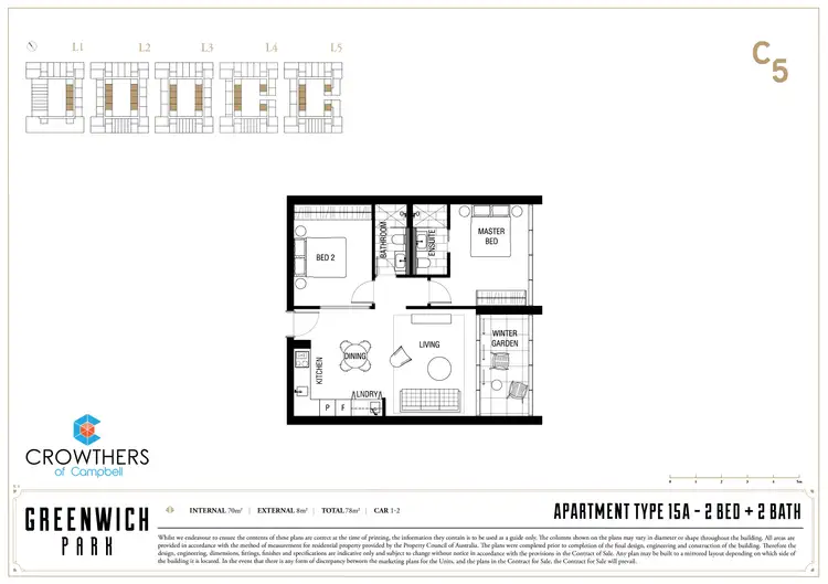 Floorplan of Homely apartment listing, 236/26 Anzac Park, Campbell ACT 2612