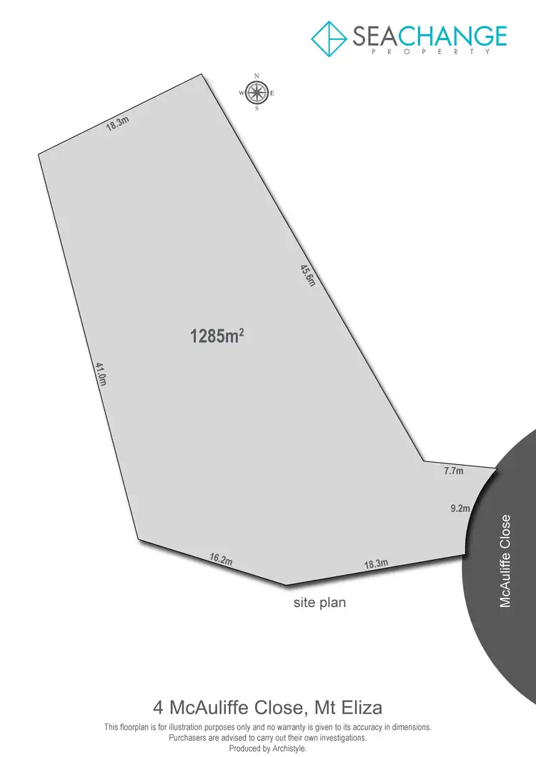 Floorplan of Homely land listing, 4 McAuliffe Close, Mount Eliza VIC 3930