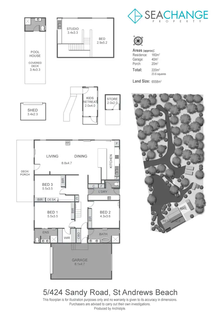 Floorplan of Homely rural property listing, 5/424 Sandy Road, St Andrews Beach VIC 3941