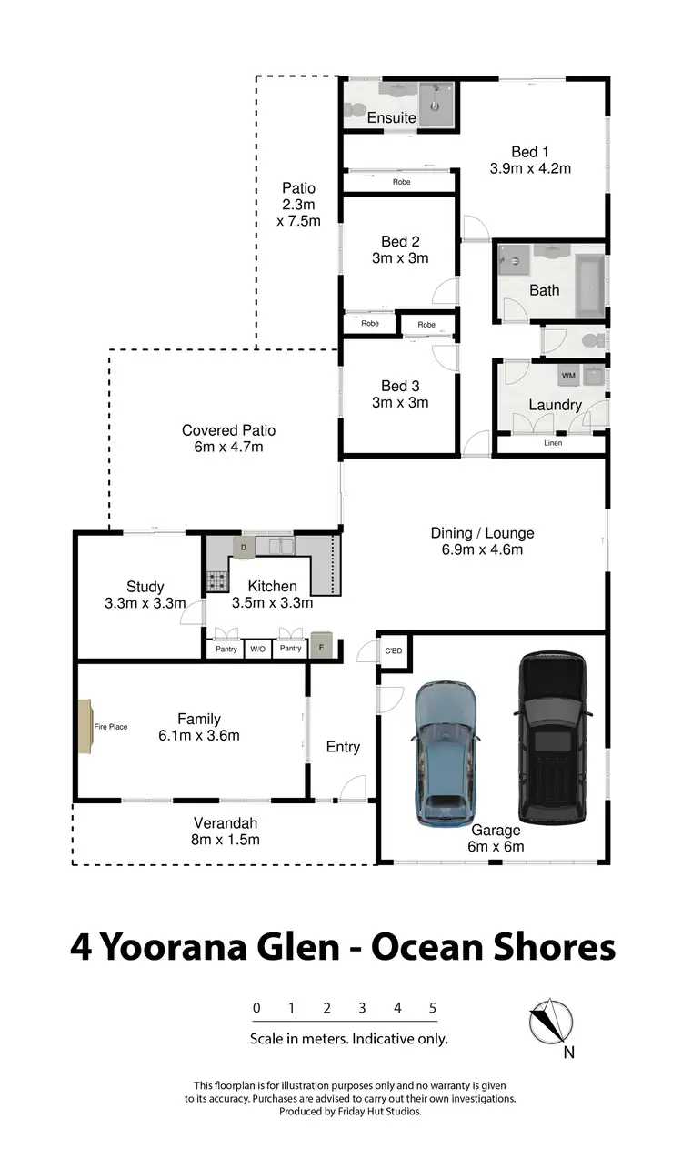 Floorplan of Homely house listing, 4 Yoorana Glen, Ocean Shores NSW 2483