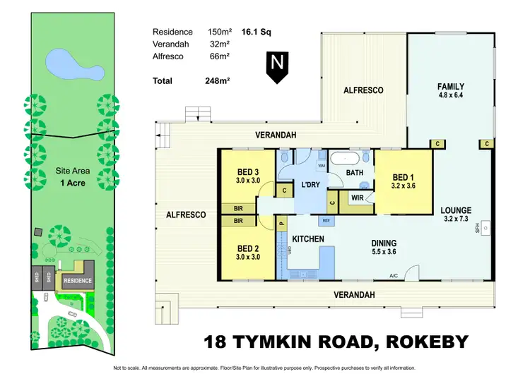 Floorplan of Homely house listing, 18 Tymkin Road, Rokeby VIC 3821