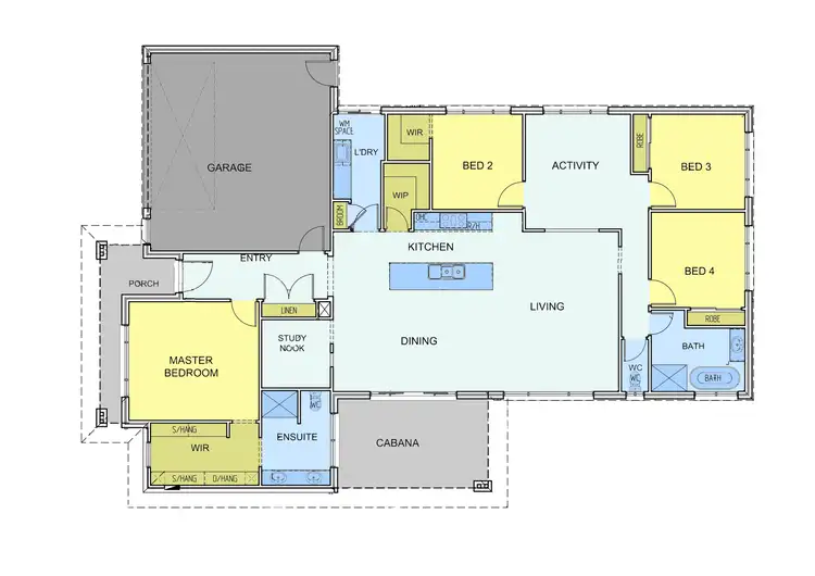 Floorplan of Homely house listing, 10 Manningham Court, Warragul VIC 3820