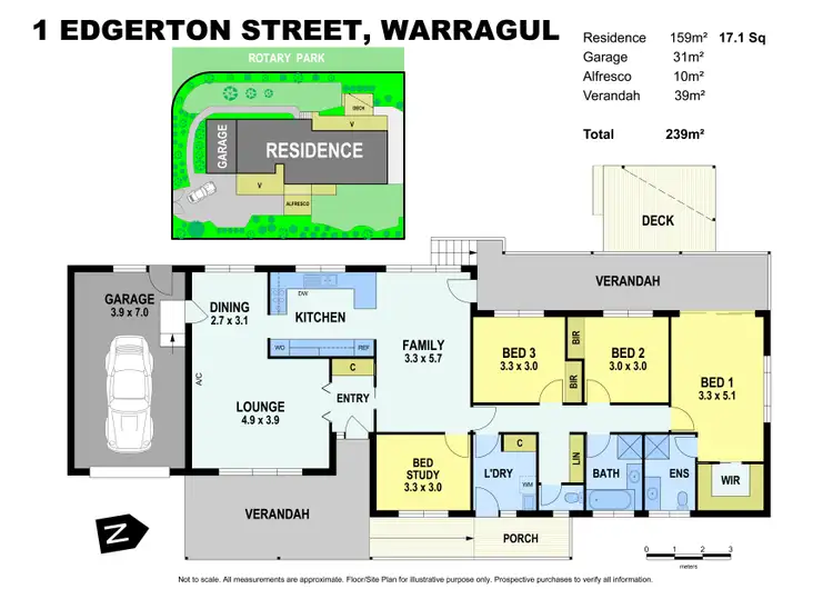 Floorplan of Homely house listing, 1 Edgerton Street, Warragul VIC 3820