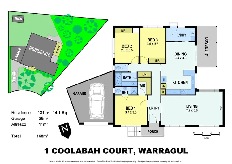 Floorplan of Homely house listing, 1 Coolabah Court, Warragul VIC 3820