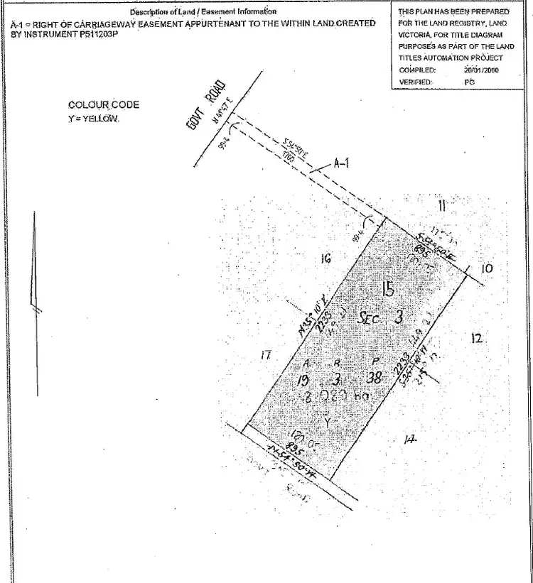 Floorplan of Homely land listing, 15 Vaughans Lane, Heathcote VIC 3523
