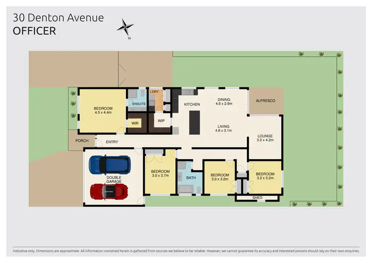 Floorplan of Homely house listing, 30 Denton Drive, Officer VIC 3809