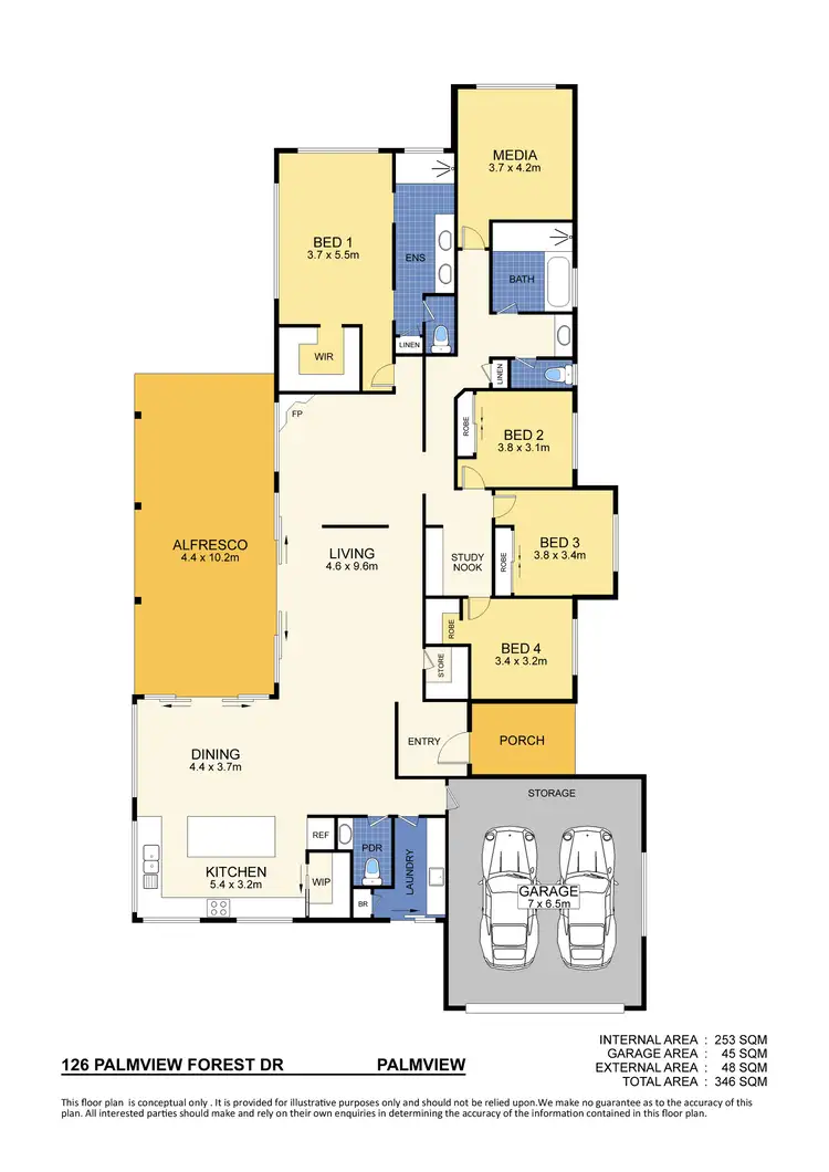 Floorplan of Homely house listing, 126 Palmview Forest Drive, Palmview QLD 4553
