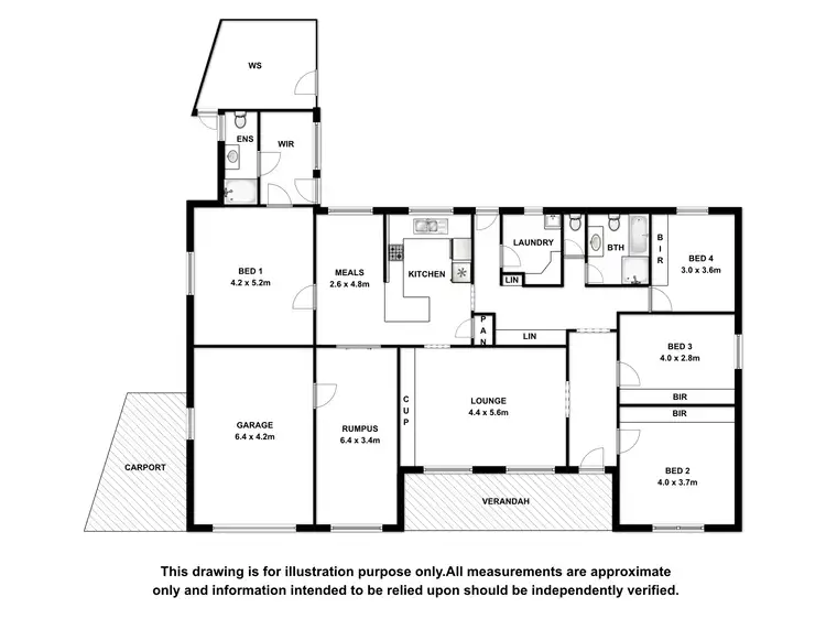 Floorplan of Homely house listing, 33 Kalimna Crescent, Mount Gambier SA 5290