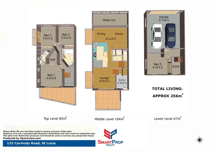 Floorplan of Homely house listing, 132 Carmody Road, St Lucia QLD 4067