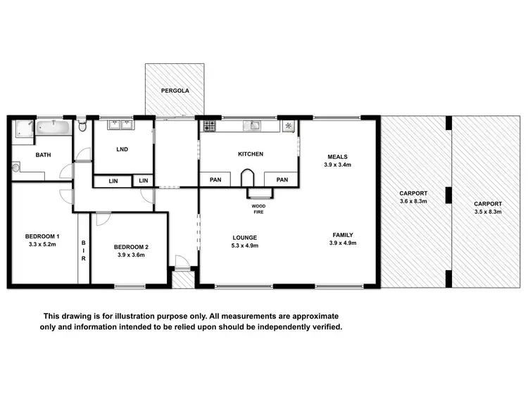 Floorplan of Homely house listing, 179 O'Neil Road, Worrolong SA 5291