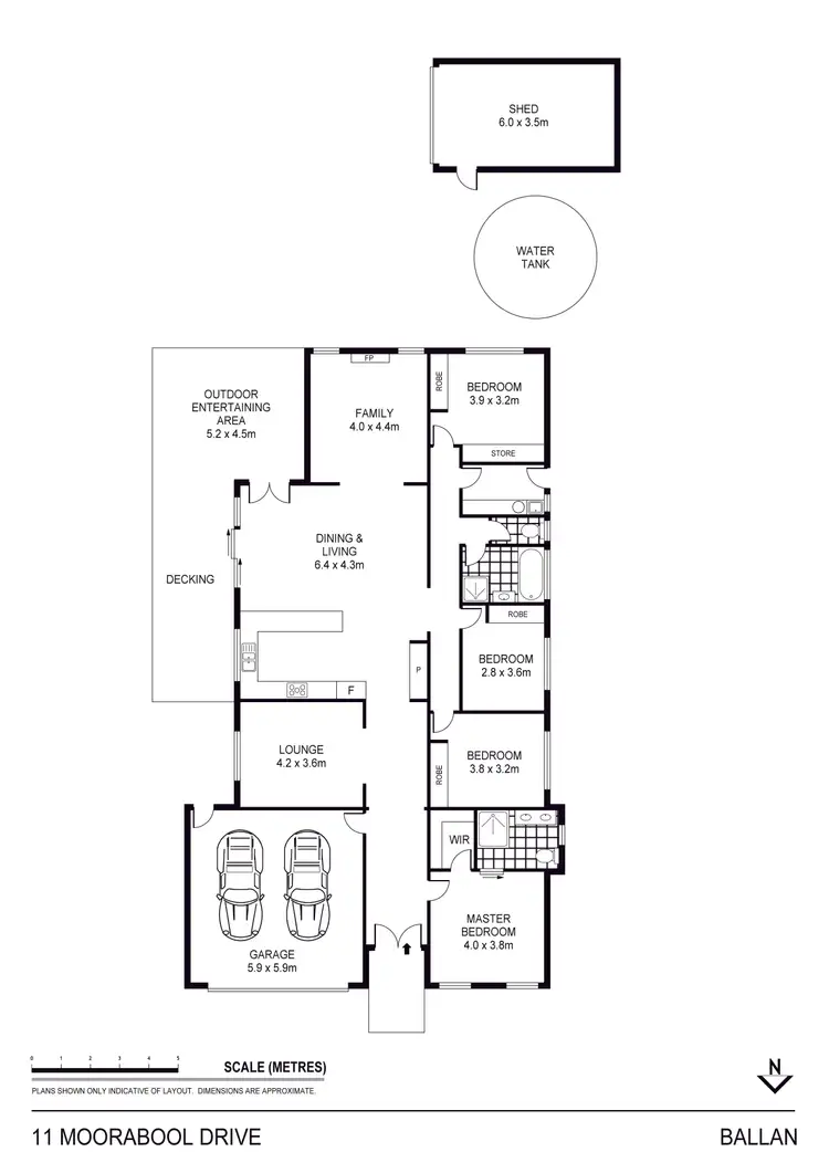 Floorplan of Homely house listing, 11 Moorabool Drive, Ballan VIC 3342