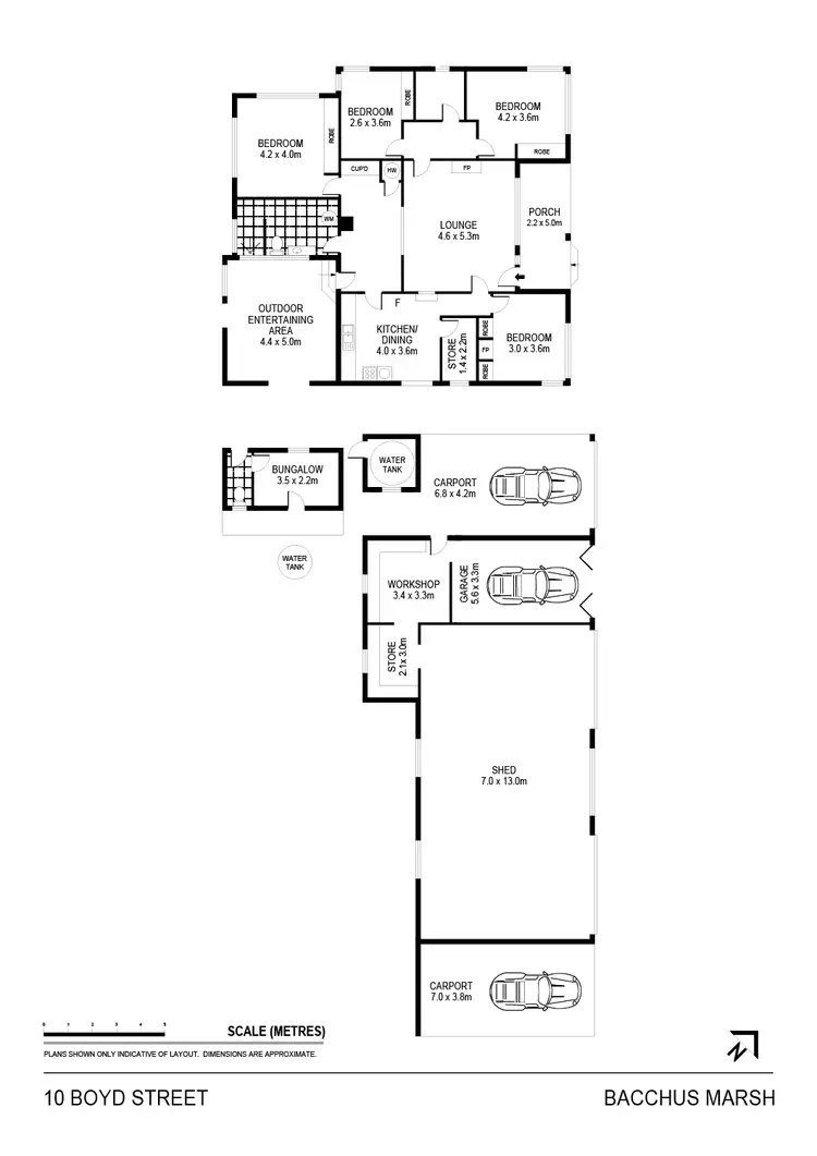 Floorplan of Homely house listing, 10-12 Boyd Street, Bacchus Marsh VIC 3340