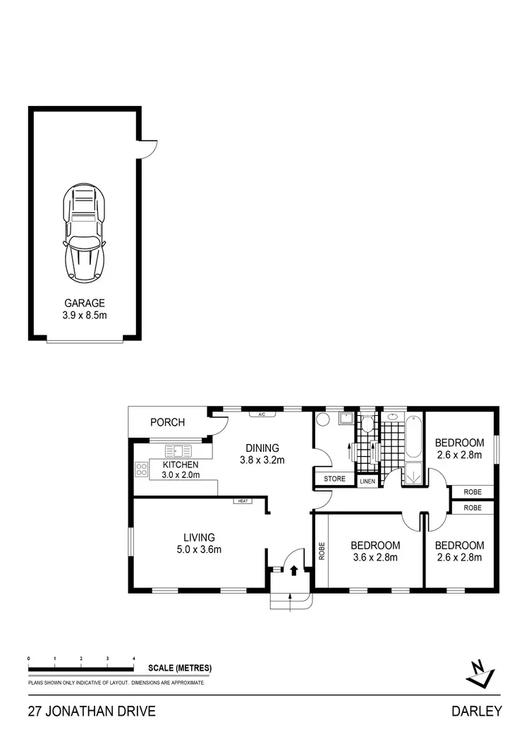 Floorplan of Homely house listing, 27 Jonathan Drive, Darley VIC 3340