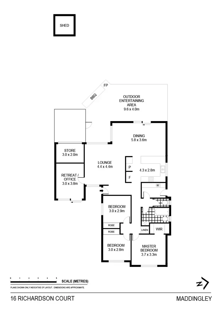 Floorplan of Homely house listing, 16 Richardson Court, Maddingley VIC 3340