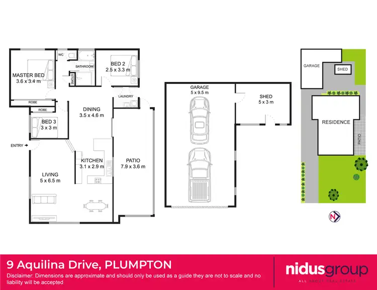 Floorplan of Homely house listing, 9 Aquilina Drive, Plumpton NSW 2761
