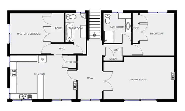 Floorplan of Homely block of units listing, 61, 61A & 61B Cliff Street, Portland VIC 3305