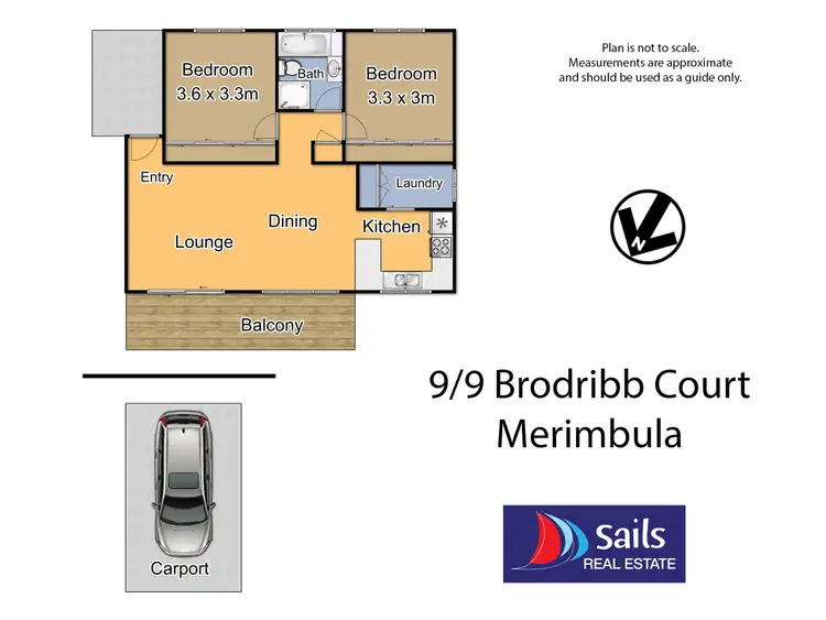 Floorplan of Homely unit listing, 9/9 Brodribb Court, Merimbula NSW 2548