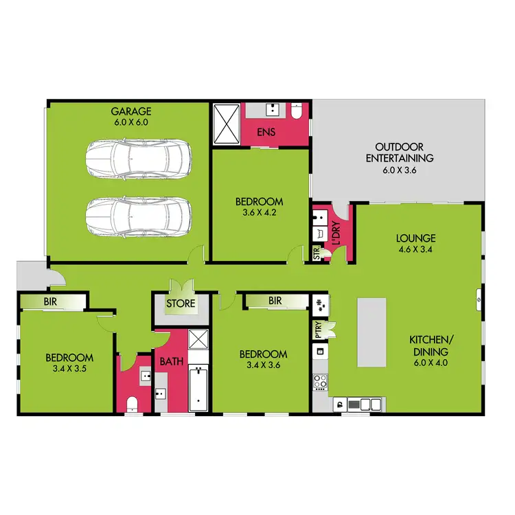 Floorplan of Homely house listing, 1/40 Elsie Street, Bell Park VIC 3215