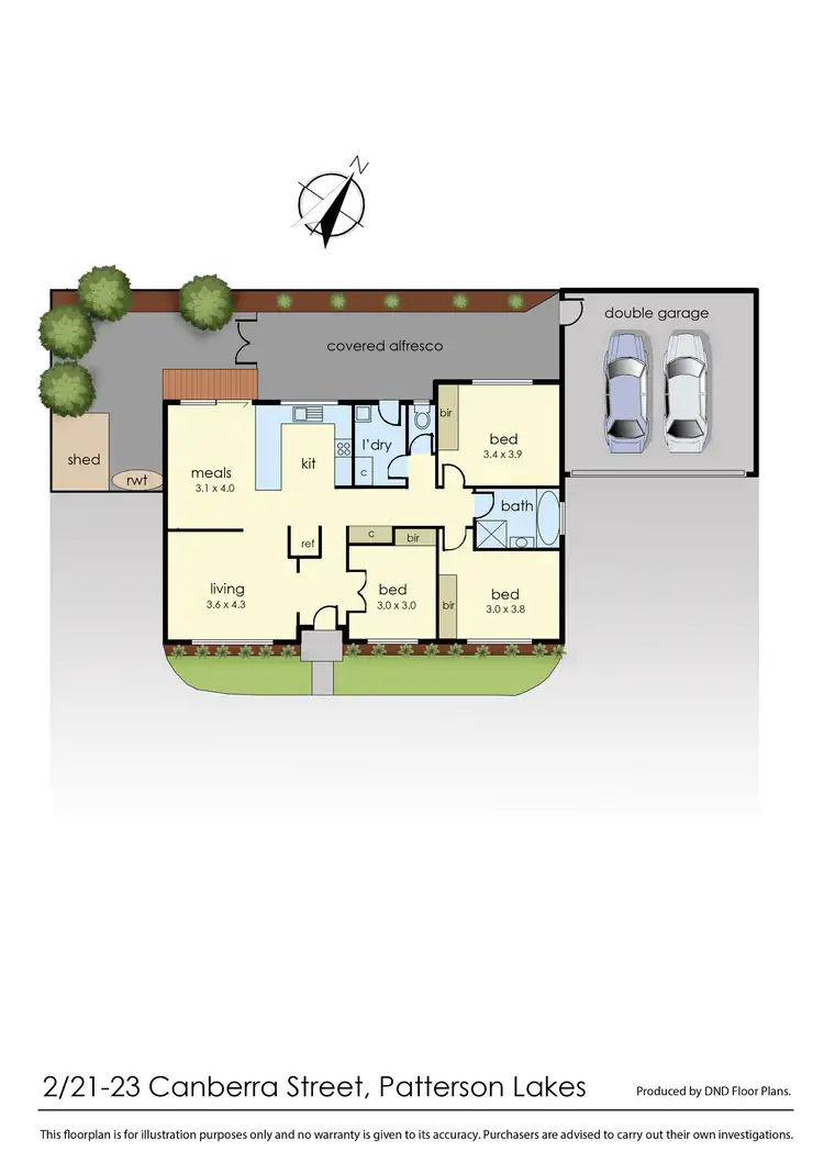 Floorplan of Homely unit listing, 2/21-23 Canberra St, Patterson Lakes VIC 3197