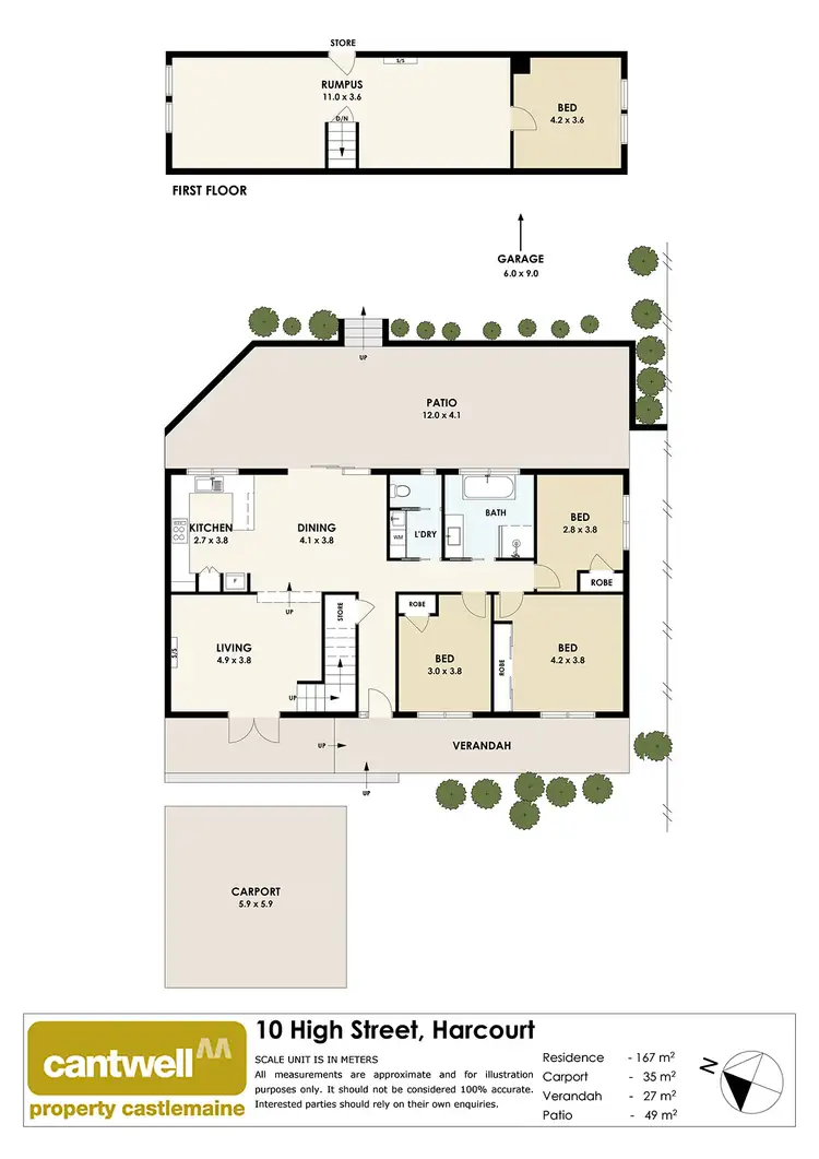 Floorplan of Homely house listing, 10 High Street, Harcourt VIC 3453
