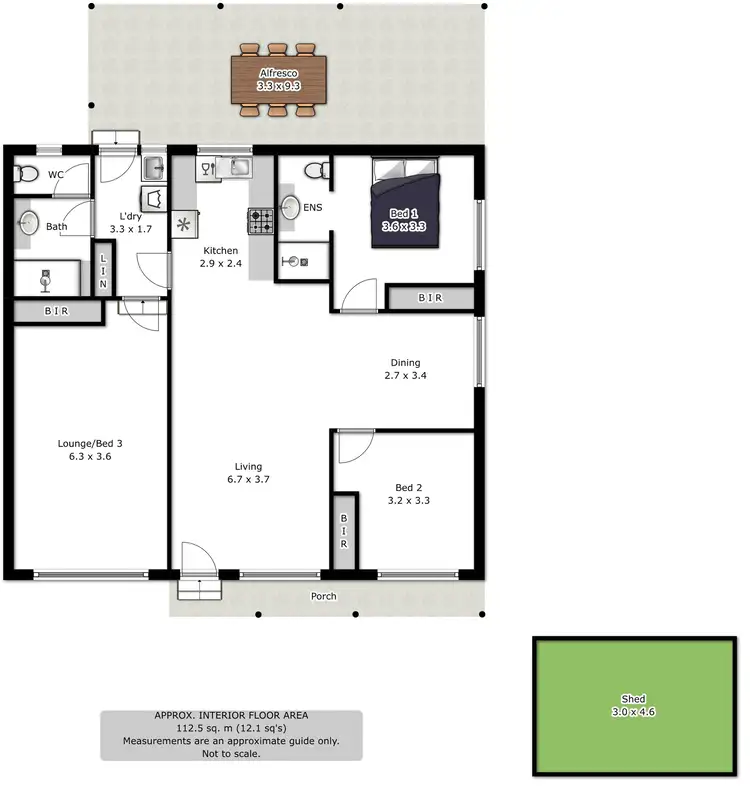 Floorplan of Homely unit listing, 2/585 Heathwood Avenue, Lavington NSW 2641