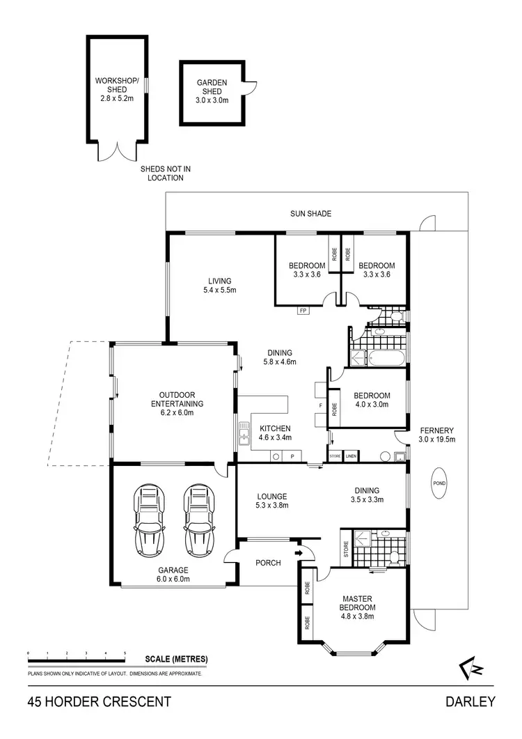 Floorplan of Homely house listing, 45 Horder Crescent, Darley VIC 3340