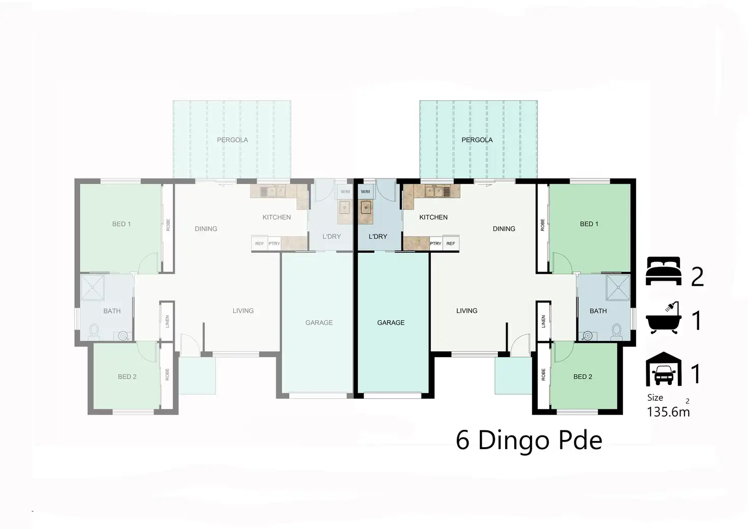 Floorplan of Homely retirement listing, 6 Dingo Parade, Thirlmere NSW 2572