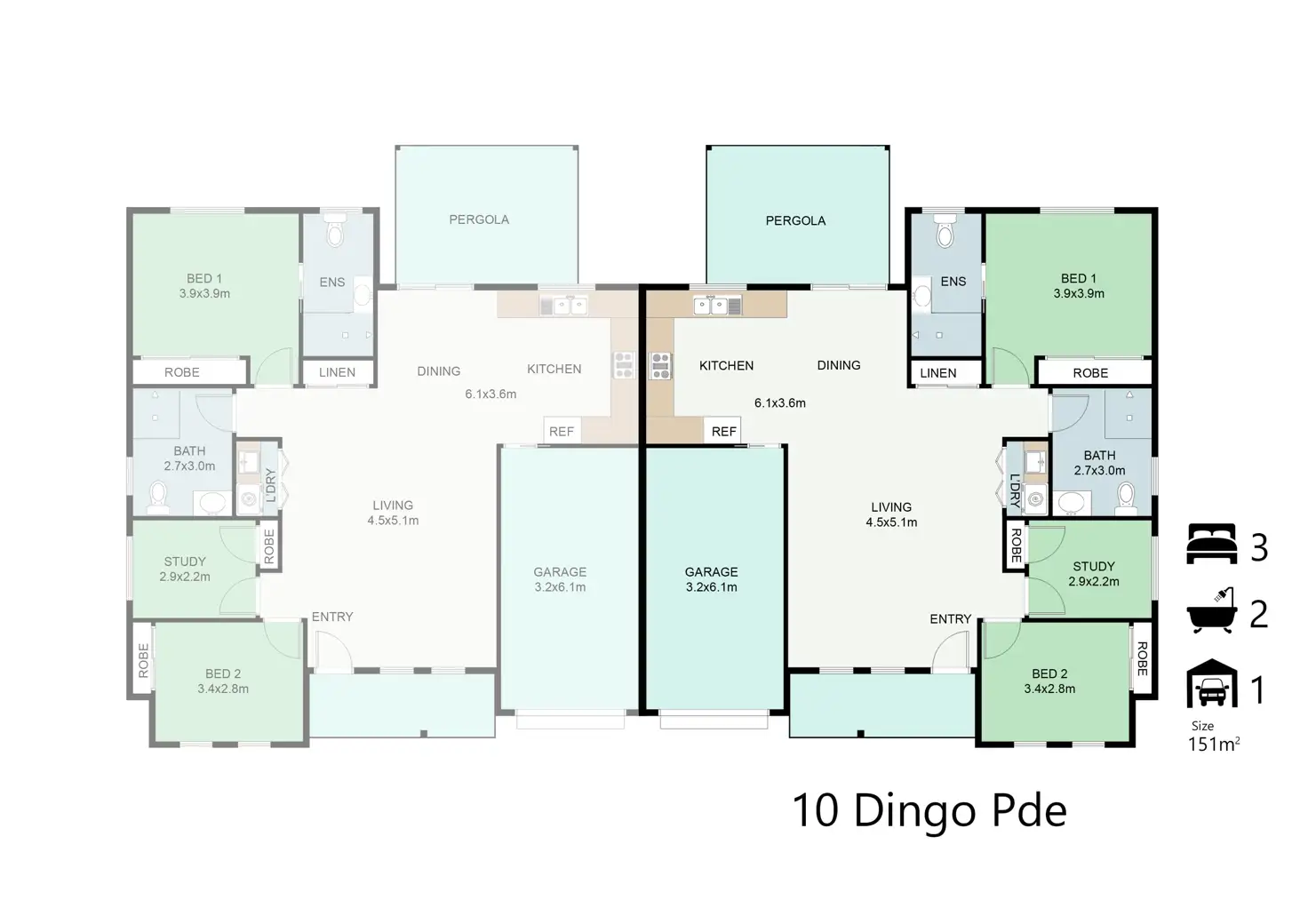 Floorplan of Homely retirement listing, 10 Dingo Road, Thirlmere NSW 2572